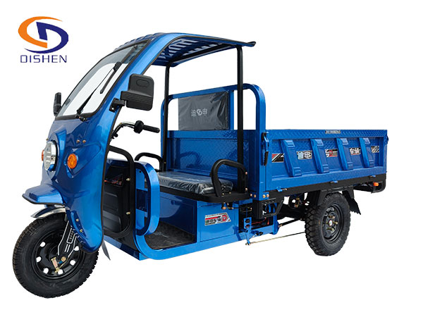 Electric cargo tricycle with a simple canopy-HM18B